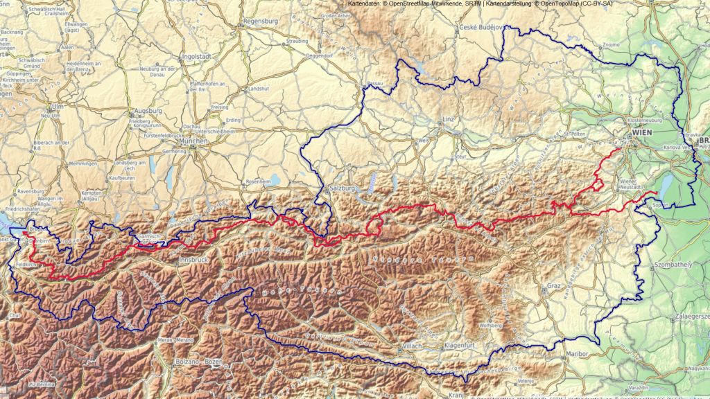 österreich-Landkarte