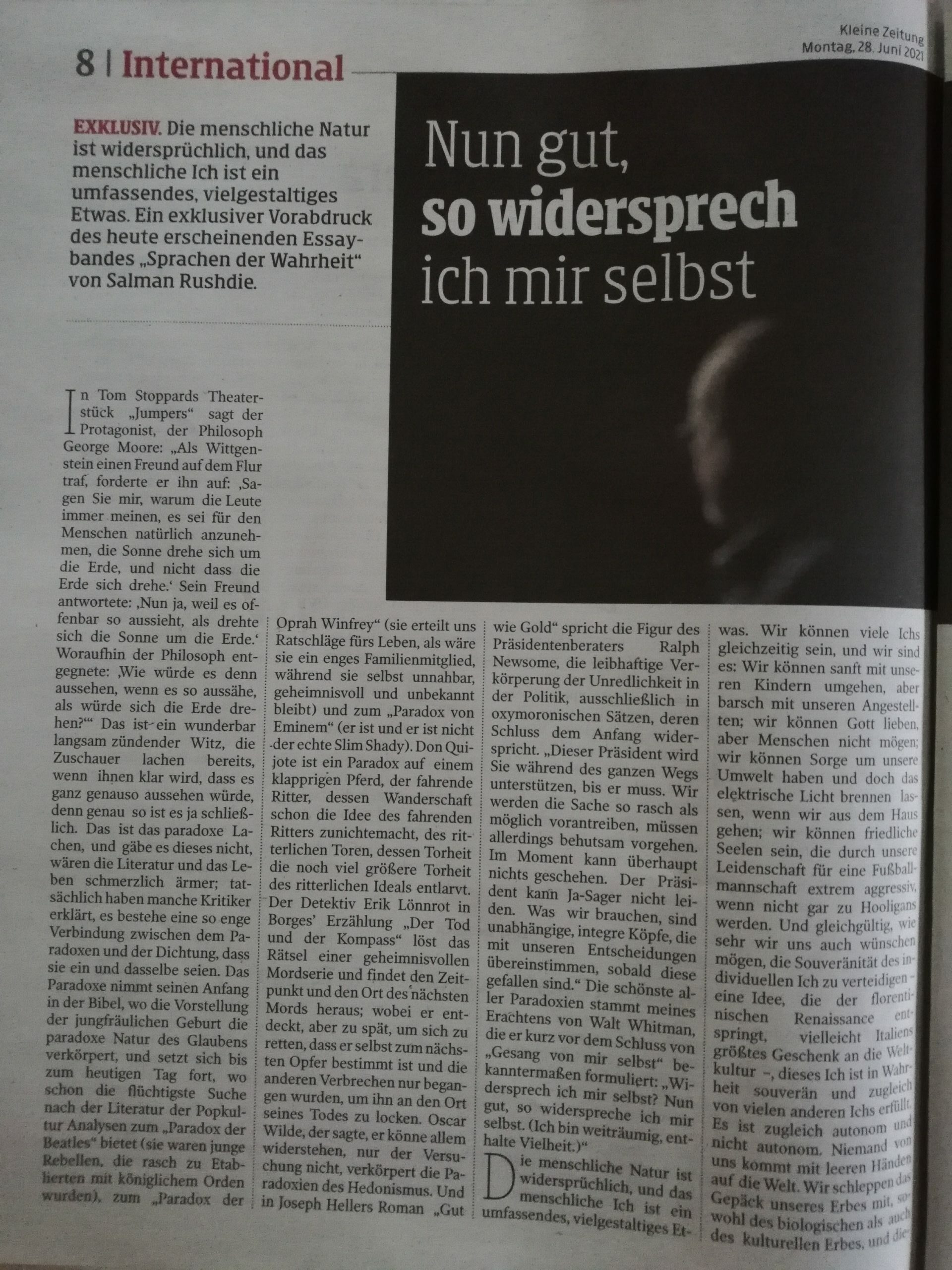 Barfuss auf einem Weg